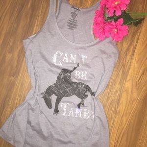 Wrangler grey tank top